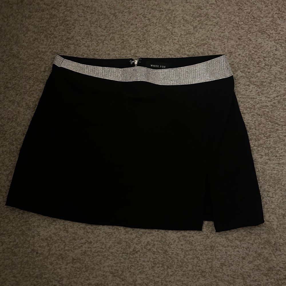 White fox skirt